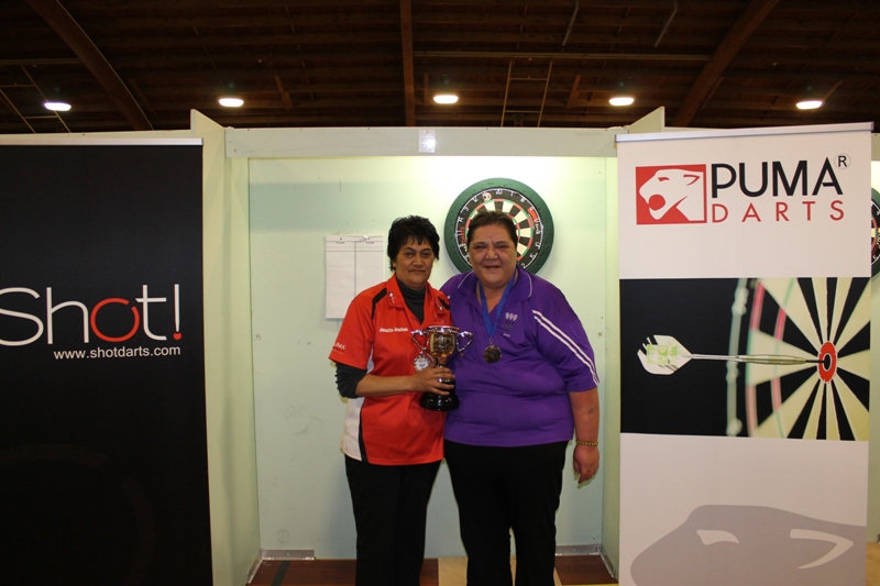 Pat McCormick Ladies Singles Jannette Jonathan Winner and Ana Neho Runner Up