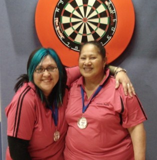 New Zealand Darts Council Ladies Pairs 2010 Runner Up Lorene Earnshaw & Bubs Sylva