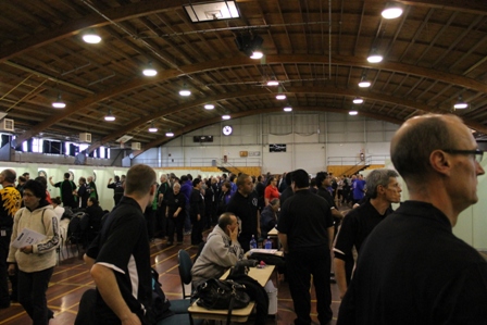 Players at the New Zealand Darts Council Nationals