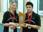 Region 5 pairing of Nicholas Southorn & Michelle McKee winners of the Youth Mixed Pairs