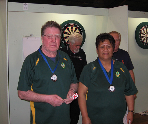 The Ocean Lodge Mixed Pairs Runners Up John Ryan & Helen Makiha