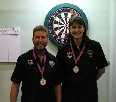 Mixed Pairs Winners Steve Doak & Jo Steed